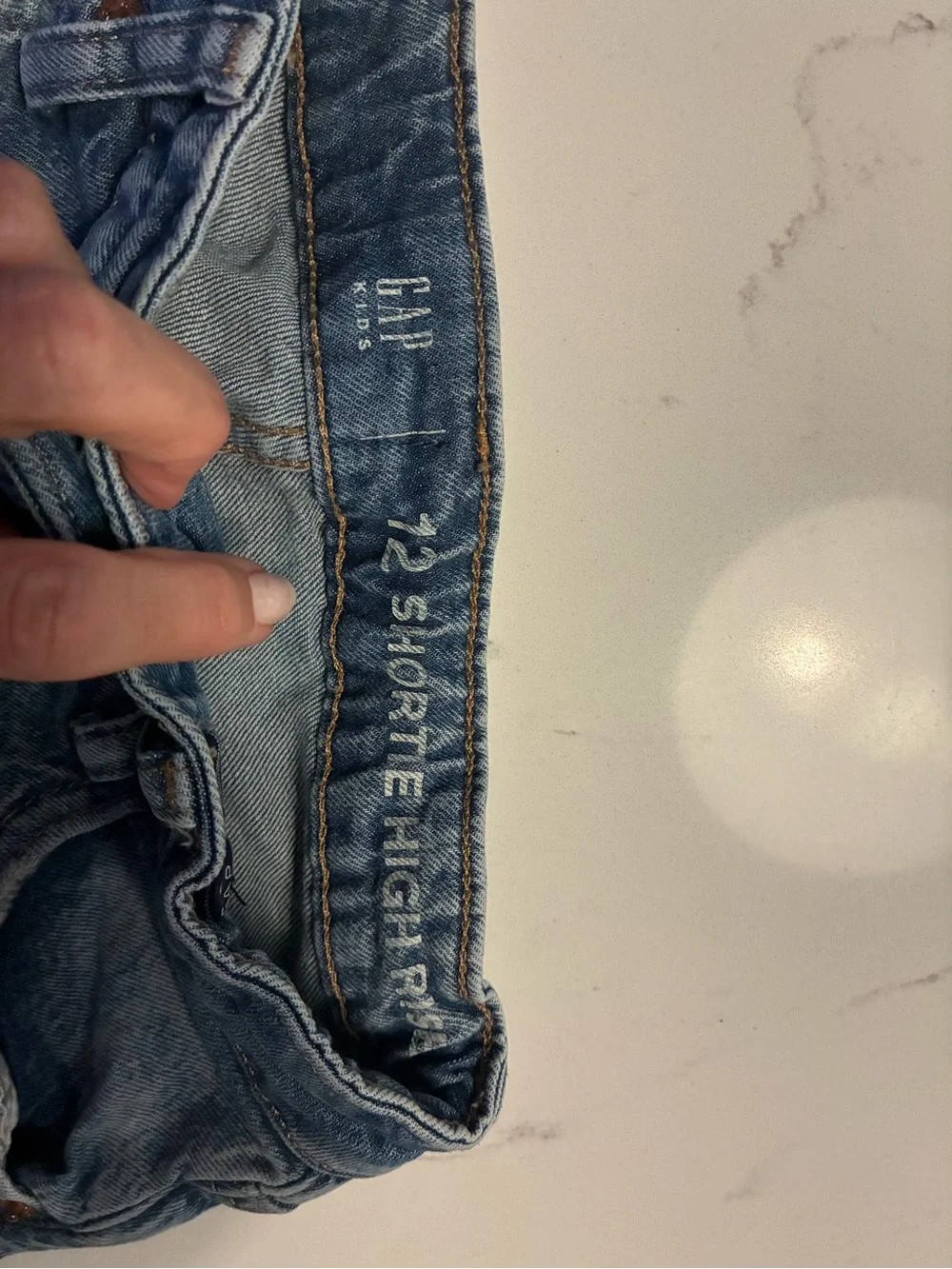 GAP Light Blue Distressed Denim Cutoff Shorts